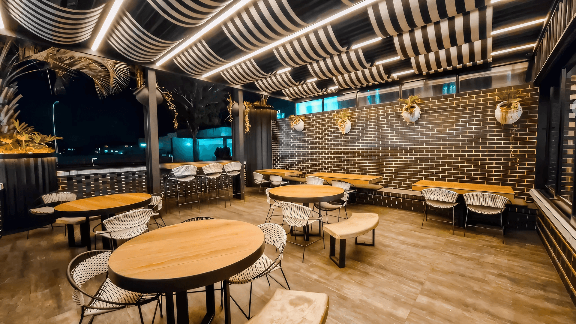 Kota Joe Boksburg deck at night